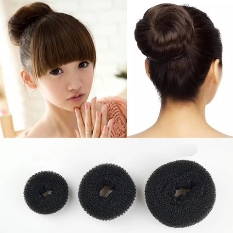 1Pc S M L Black/Brown/Ivory Magic Hair Bun Maker Donut Bagel For Hair Tools Hairpin Hair Accessories For Women Styling Braids