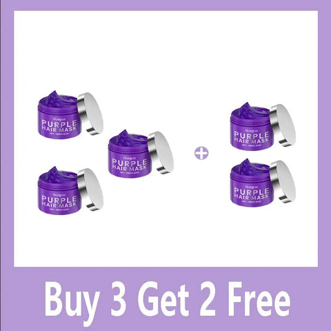 Purple Keratin Hair Mask for Repair Damaged Frizzy Hair Soft Shiny Smooth Nourishing Moisturizing Treatment Deep Hair Care Mask
