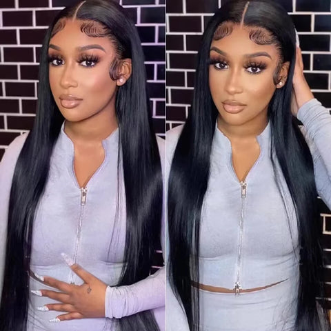 30 40 inch13x5 13x7 Lace Closure Wig Brazilian 13x4 Lace Frontal Wig 13x6 Hd Straight Lace Front Human Hair Wigs For Black Women
