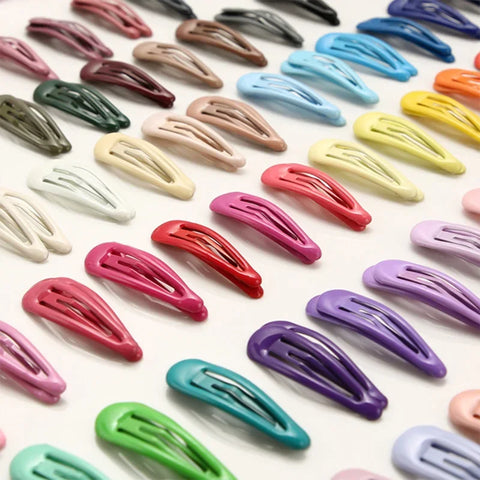 Aesthetic Hair Clips Barrettes BB Pins Alloy 5cm Cute Sweet Ins Style Ladies Girls Kids Small Hair Clips 10-40Pcs