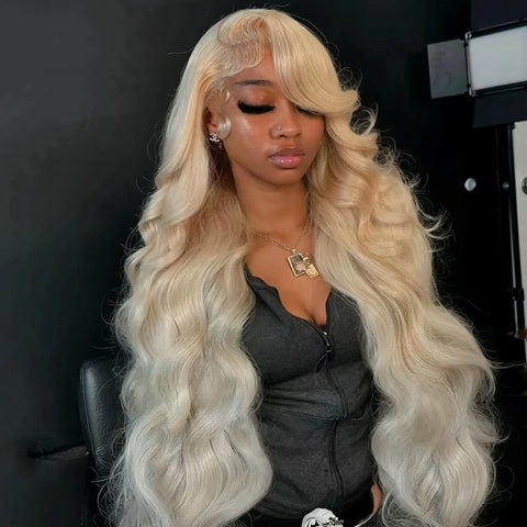 Blonde HD Body Wave Human Hair Lace Front Glueless Wig 30 40 High Inch 250 Density 13x4 613 Lace Frontal 13x6 Honey Wigs Women