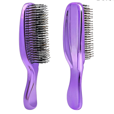 Japanese Premium Head Massager Scalp Brush Hair Massager Shampoo Brush Wet Plastic Detangling Brush Hair Cleaning Comb Rose Gold