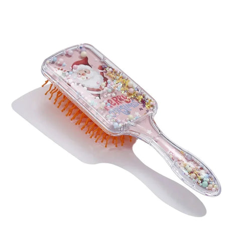 Transparent Christmas Limited Edition Comb Anti-Knot Massage Smooth Hair Comb Cute Cartoon Airbag Comb Professional Salon Brush