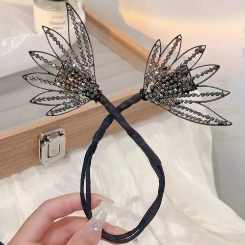 Rhinestone Flower Hair Clip Hair Bun Maker Bundle Lazy Curler Braider Hair Styling Tools Accessories For Ponytail Holder