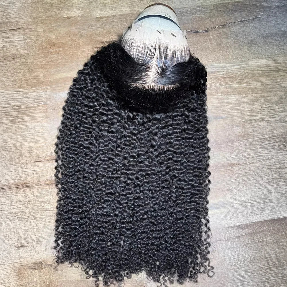 7x5 Glueless Wigs 100% Human Hair Ready To Wear Kinky Curly Short Bob Wigs For Women Deep Wave 13x6 Lace Front Wigs Pre Plucked