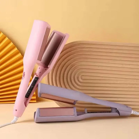 Foldable Lcd Display Hair Styling Professional Wave Hair Curling Ceramic Irons 3 Barrel Electric Hair Curler