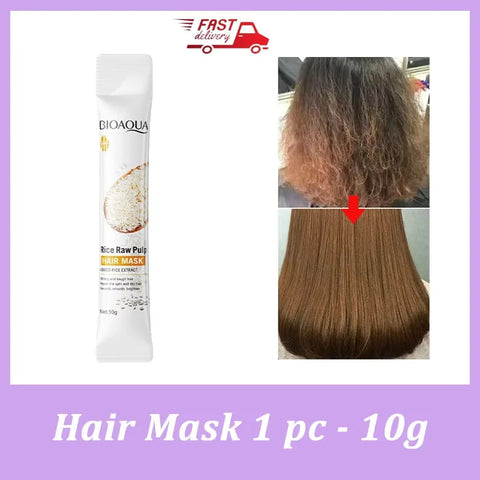 Keratin Hair Mask Fast Repair Damaged Frizzy Hair Soft Smooth Shiny Rice Nutrition Moisturizing Nourishing Hair Care Conditioner