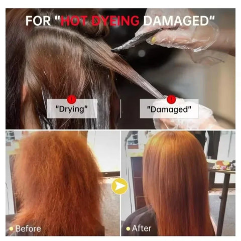 Keratin Hair Mask Fast Repair Damaged Frizzy Hair Soft Smooth Shiny Rice Nutrition Moisturizing Nourishing Hair Care Conditioner