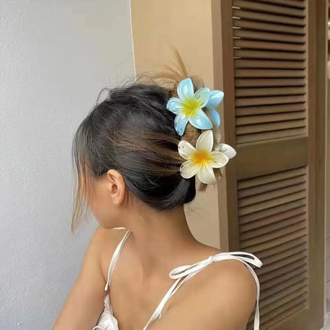 Sweet Flower Hair Claw Clips Large Claw for Thick/Thin Hairpins Women Girls Barrettes Beach Summer Hair Accessories Gifts