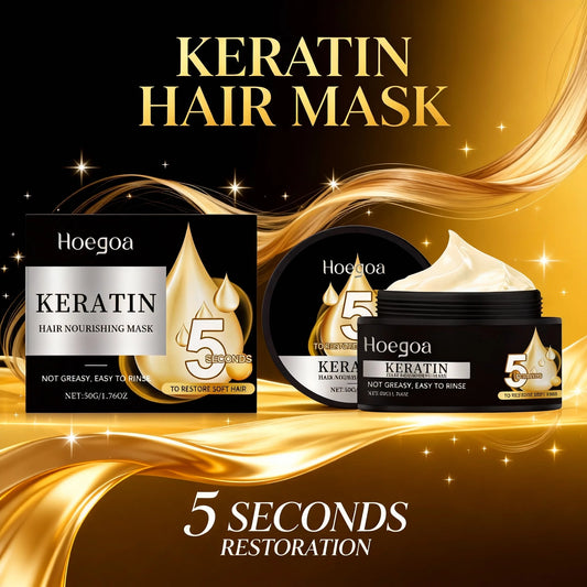 Keratin Hair Mask Treatment  Salon Quality Intensive Repair For Damaged Hair Smooth Frizz Control Hydrating Shine Boost