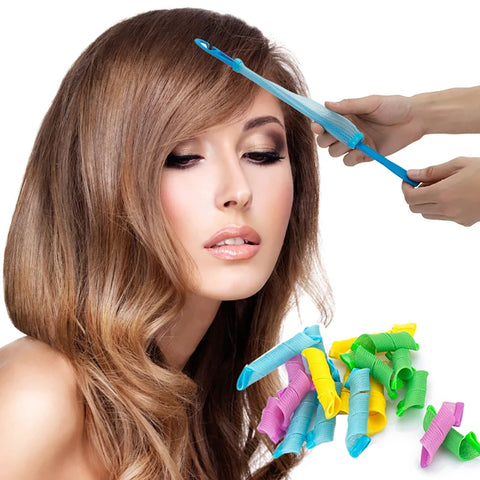 18Pcs Set Magic Hair Curler Wave Formers Hair Accessories Hair Rollers DIY Hair Styling Tool for Women