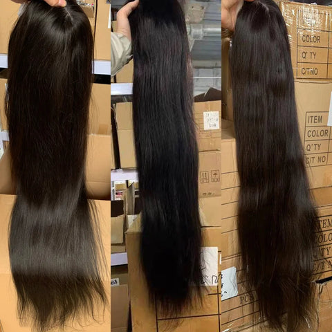 36 34 32 inch 5x5 6x6 Lace Closure Wig 42 40 30 inch Long Thick 13x6 Pre Plucked Straight Human Hair Lace Frontal Wigs For Women