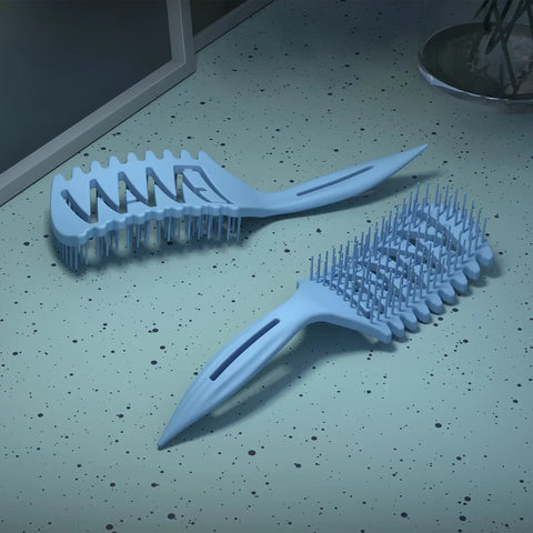 Detangling Brush Curl Styling Hollow Hair Brush WANMEI Women Curly Wet Tangled Massage Comb Barber Hairdressing Salon Tool