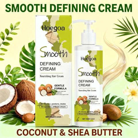 Hair Styling Cream Moisturizing Nourishing Frizz Control Shine Enhancer Natural Hold All Hair Types Non Greasy Long Lasting