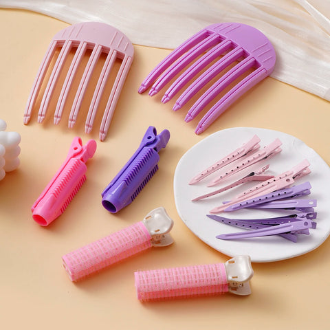 Set Fluffy Hairpin Curling Bangs Clips Hair Roots Volumizing Hair Clips Women Curling Fixed Shape Fashion Volume Hair Roller