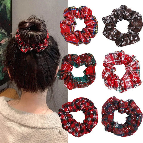 Creative Christmas Color Hairball Hoop Woman High Quality Head Rope Velvet Hairwear Festival Atmosphere Girls Hair Accessories