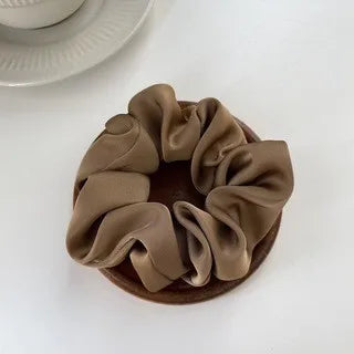 Oversize Satin Scrunchies Elastic Hair Ties Women Girls Big Silk Hair Bands Ponytail Holder Hair Rubber Bands Hair Accessories