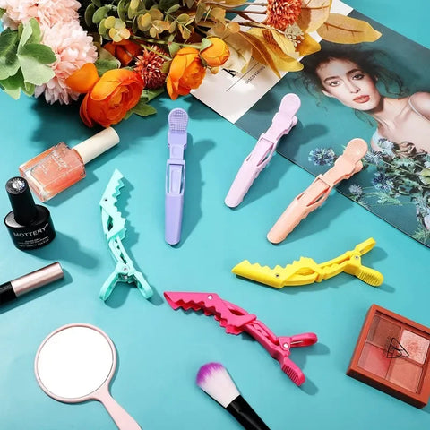 6/10pcs Plastic Hair Clips for hair 11.5CM Hairdressing Clamps Claw Section Alligator Hair Clips Hair Styling Accessories
