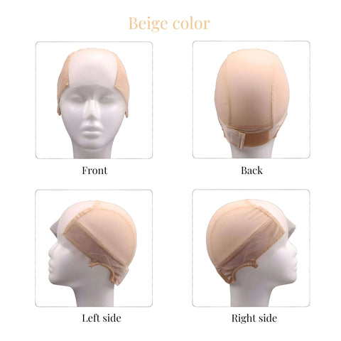 Lace Grip Wig Cap for Women, Glueless Breathable Lace Front Wig Cap with Adjustable Elastic Headband Non-slip Wig Gripper