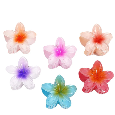 Sweet Flower Hair Claw Clips Large Claw for Thick/Thin Hairpins Women Girls Barrettes Beach Summer Hair Accessories Gifts