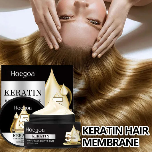 Keratin Hair Mask Moisturizer Conditioner Soft Smooth Frizz Damaged Repair Damaged Hair Restore Shine Hair Mask