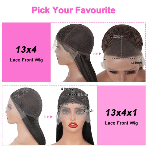 Chocolate Brown with Blonde Layered Straight Lace Front Wig Highlight Skunk Stripe Layered Cut Lace Wigs Synthetic Glueless Wig