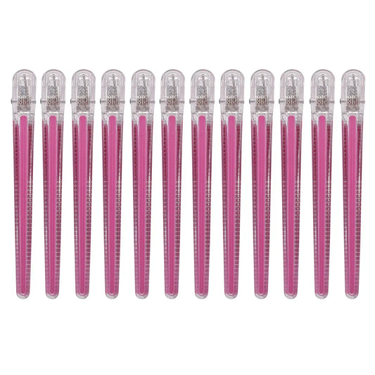 12pcs Pro Seamless Alligator Clip Hair Clip Barbershop Haircutting Sectioning Hairpin Salon Household Styling Tools Accessories