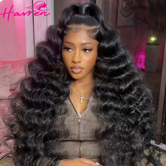 Loose Wave 13x6 Lace Front Human Hair Wig 30 40 Inches Brazilian Water Deep Wave 13x4 HD Lace Frontal Wig Curly Wigs For Women