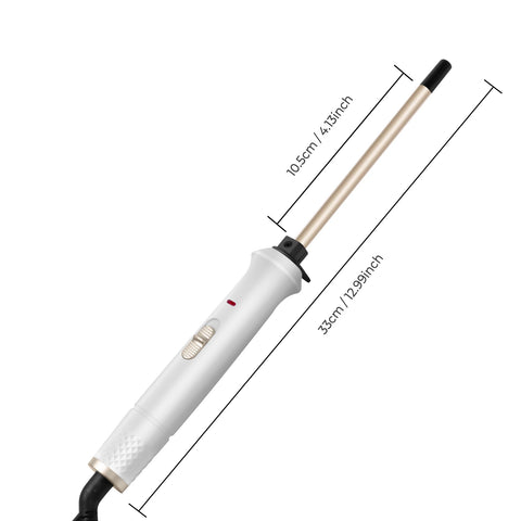 Hair Curling Iron 9mm Curler Wand Professional Curly Tongs Ceramic Electric Hair Curler Salon Styling Tools Small Crimping Iron