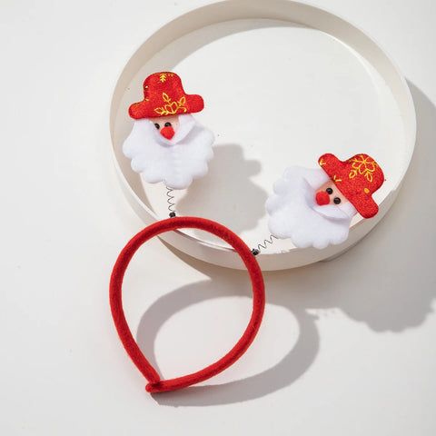 Christmas Decoration Headbands for Women Antlers Snowman Christmas Tree Head Buckle Decorations Xmas Party Gift Hair Accessories