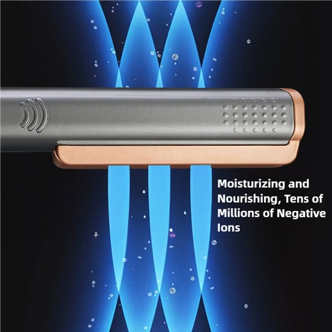 TINSOL Professional 2-in-1 Ceramic Hair Straightener Curl Ionizer with LCD Wide Panel Straightener, Temperature Adjustable