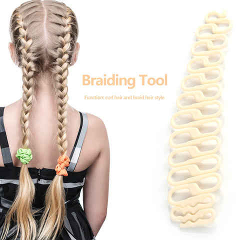 DIY Hair Braiding Hair Roller Magic Twist Curler Styling Braiding Tool Bun Maker