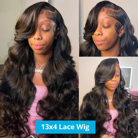 30 inch 250 Density 13x4 HD Lace Front Human Hair Wigs For Women Body Wave Brazilian Short Bob Glueless Frontal Wig Pre Plucked