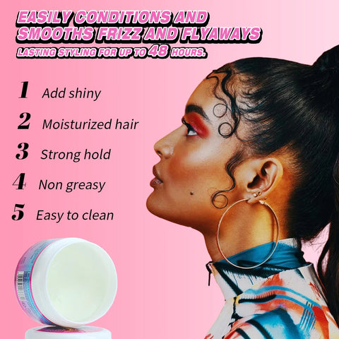 Sevich 30g Braiding Gel for African Women Edges Control Twist Gel Long Lasting Styling Braiding Gel Hair Styling Wax Cream