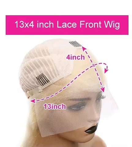 Blonde HD Body Wave Human Hair Lace Front Glueless Wig 30 40 High Inch 250 Density 13x4 613 Lace Frontal 13x6 Honey Wigs Women