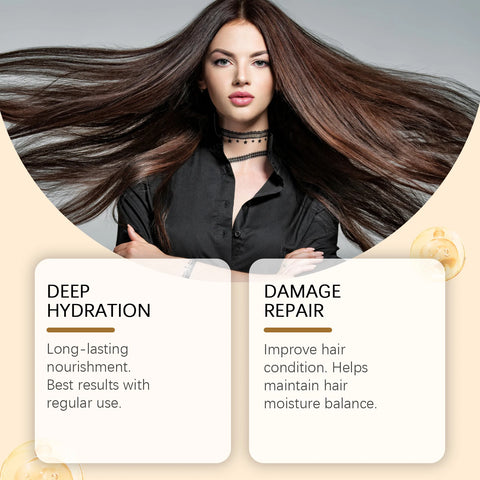 Keratin Hair Mask 100g Deep Conditioning Repair Damaged Hair Smooth Frizz Hydrate & Shine Hair Strengthening Professional Care