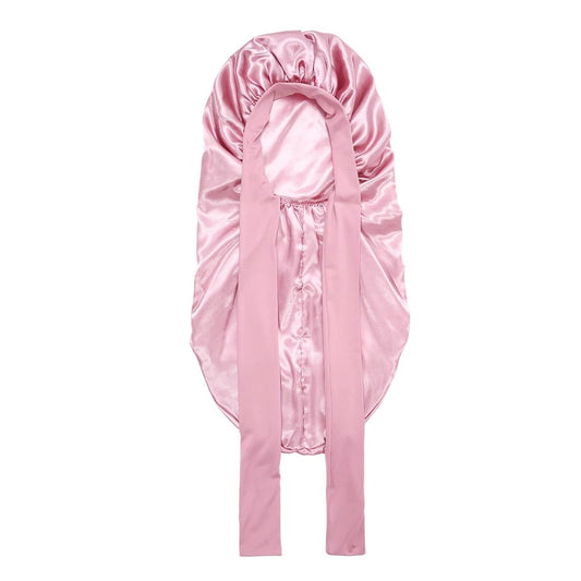 1Pcs Soft Silky Long Satin Bonnet For Natural Hair And Curly Hair Extra Large Size Hair Cap With Tie For Comfortable Night Sleep