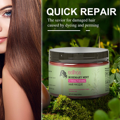 EELHOE Rosemary Hair Mask Repair Damage Hair Dry Treatment Anti Frizz Nourishing Magical Treatment Deep Moisturizing Hair Mask
