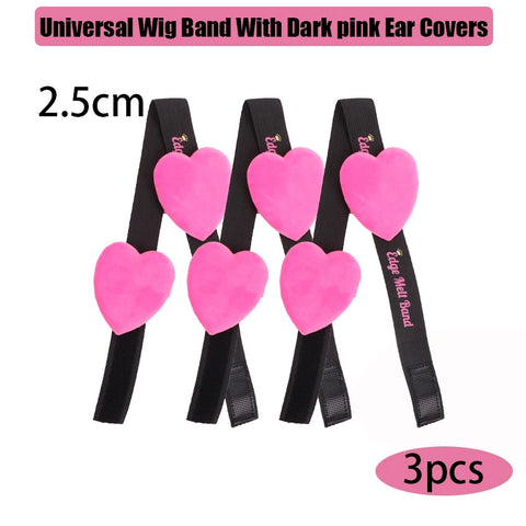 2.5Cm 3Cm 3.5Cm 4Cm Wig Elastic Band With Ear Protector Black Lace Melting Band For Laying Edges Down Adjustable Band 1Pcs 3Pcs