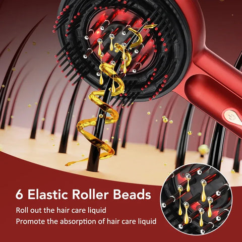 Electric Scalp Massage Comb Scalp Oil Applicator Hair Care Red Light  Head Massager for Hairline Growth Anti-Hair Loss Hairbrush