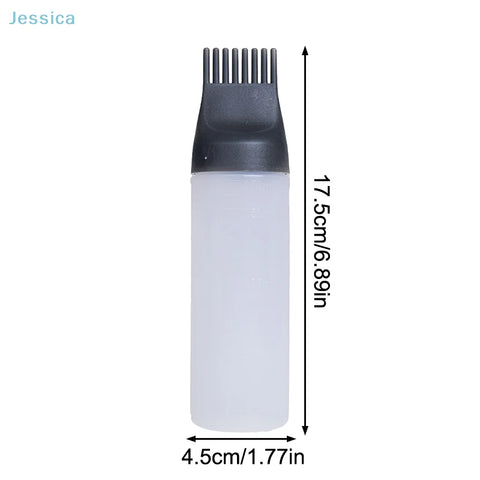 ♥Toothed Dry Shampoo Bottle 170ml Hair Dye Applicator Oil Applicator Bottle Dyeing Shampoo Bottle Salon Hair Dyeing Tools