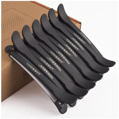 12pcs Hairdressing Hair Clip Salon Professional Women's Braided Tools Black Plastic Hairpin Clamps Claw Section Alligator Clips