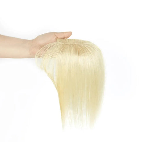 Real Human Hair Toppers for Women Daily 360° Bangs 3D Hair Pieces with Thinning Hair Bangs20, 25, 30, 35cm