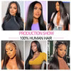 Straight Hair 6x4 Lace HD Closure Natural Color Human Hair